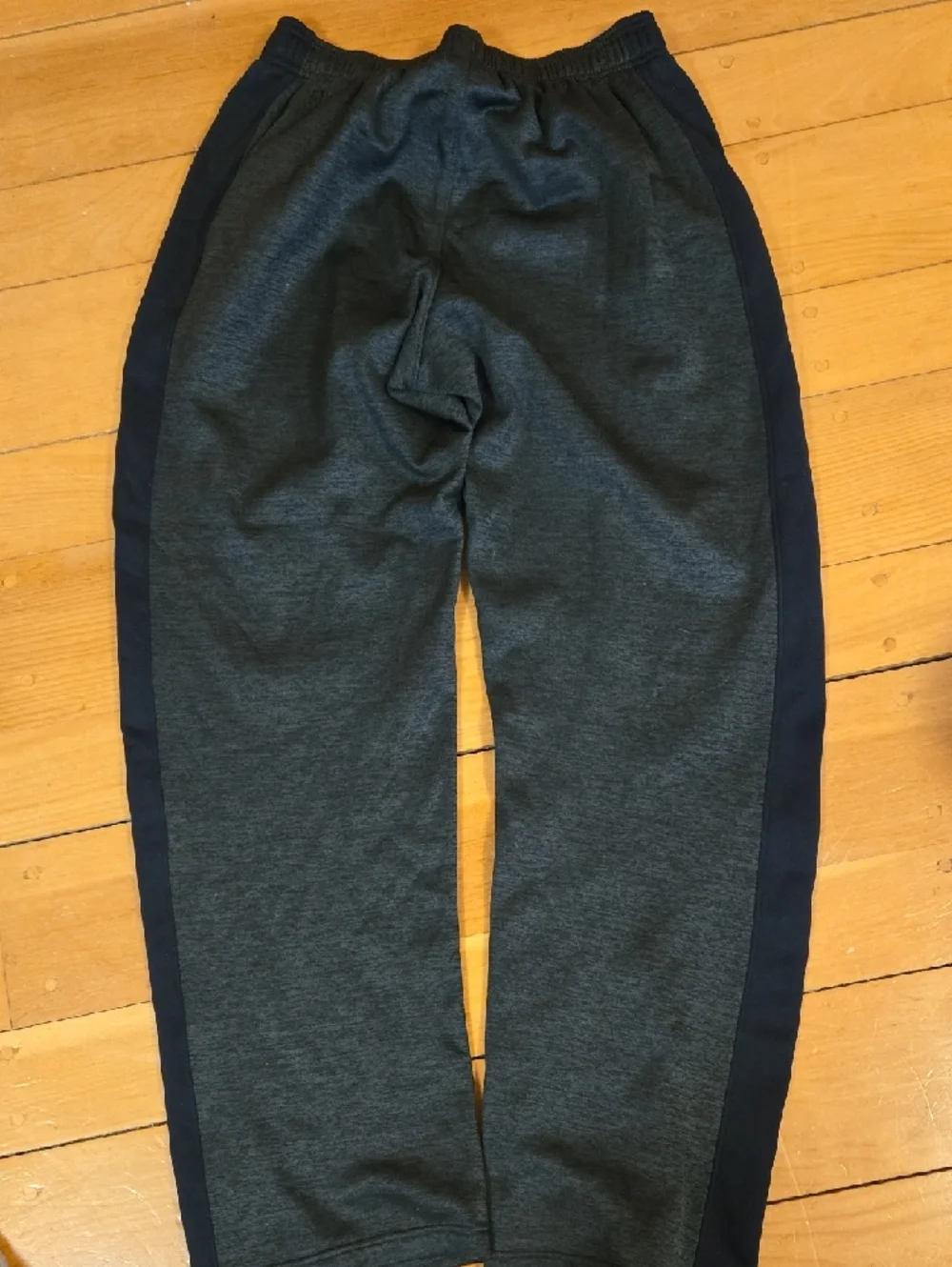 Under Armour Charcoal Gray Joggers with Black Side Panels - Picture 4 of 7